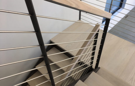 architectural stainless steel horizontal rod rail system