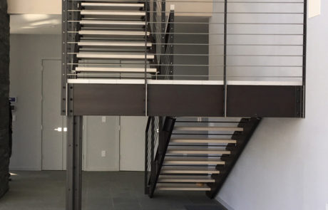 architectural stainless steel horizontal rod rail system