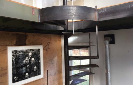 custom steel spiral staircase