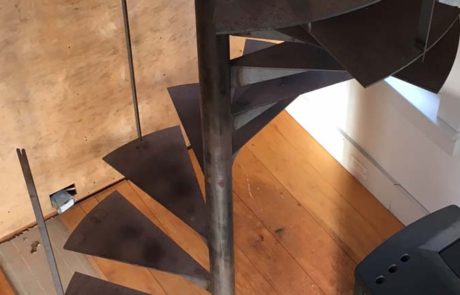 custom steel spiral staircase