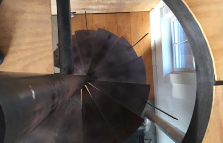 custom steel spiral staircase