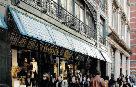 Singer building awning, NYC