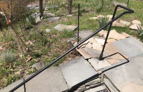 custom tubular steal stair railing