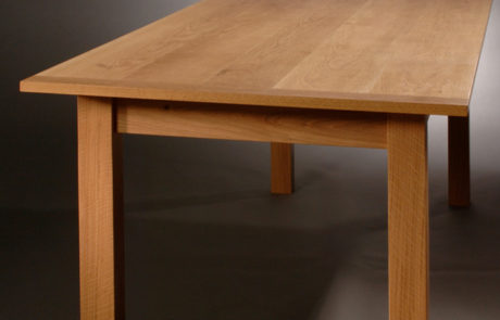 custom quarter-sawn white oak table