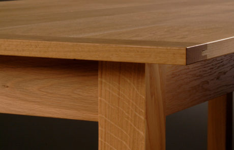 custom quarter-sawn white oak table